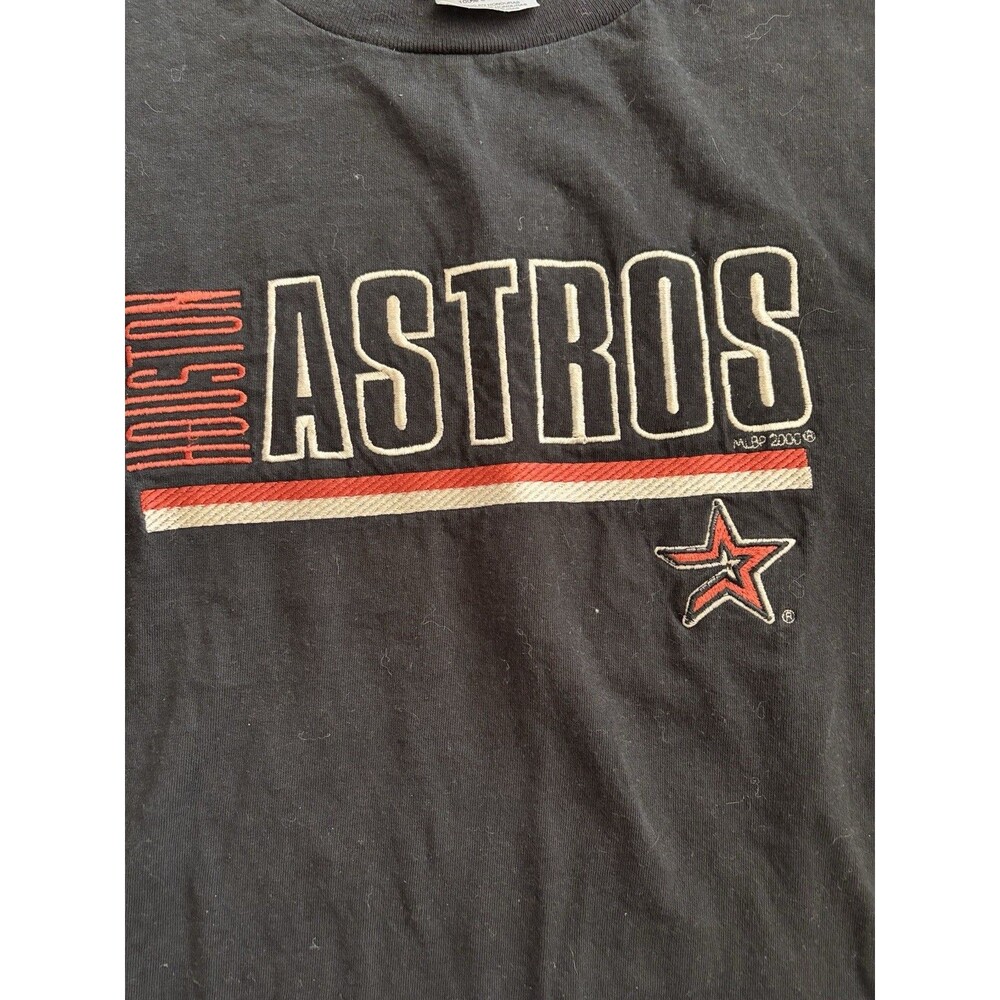 Puma Big Tag Houston Astros Black Shirt Mens Size XL Vintage 2000 MLB - Picture 3 of 7